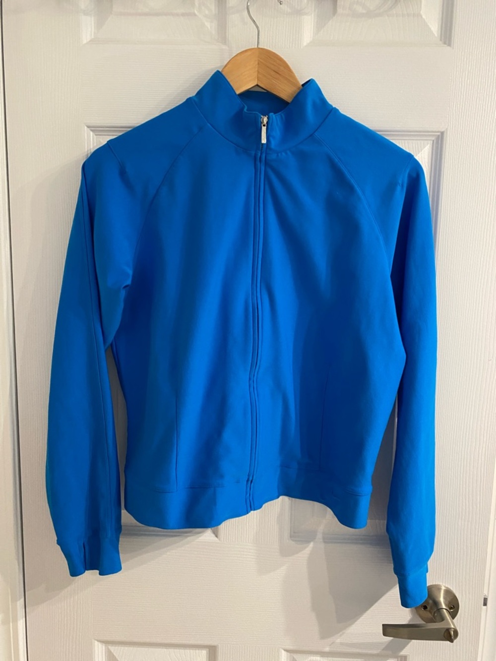 Nike Girls Bright Blue Full-Zip Track Jacket Activewear | Size Medium (M)